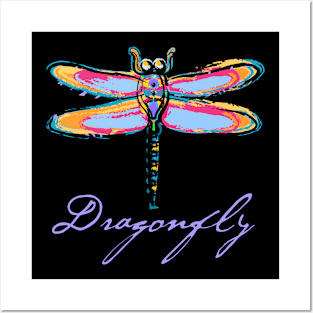 Colorful Dragonfly Posters and Art